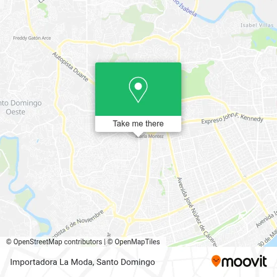 Importadora La Moda map