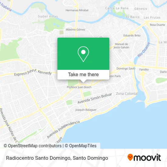 Radiocentro Santo Domingo map