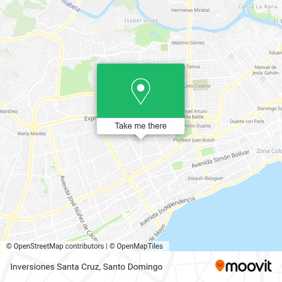 Inversiones Santa Cruz map