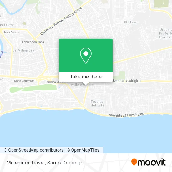 Millenium Travel map
