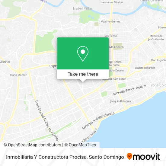 Inmobiliaria Y Constructora Procisa map