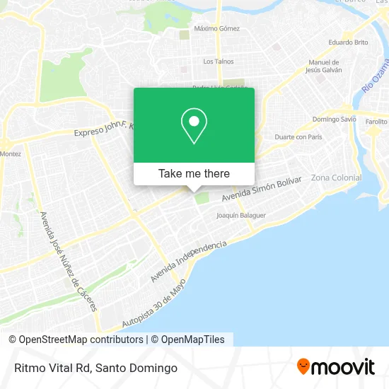 Ritmo Vital Rd map
