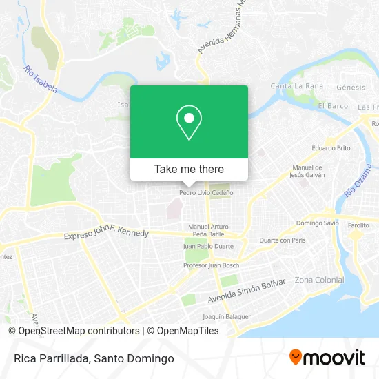Rica Parrillada map