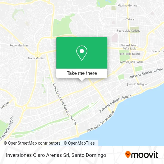 Inversiones Claro Arenas Srl map