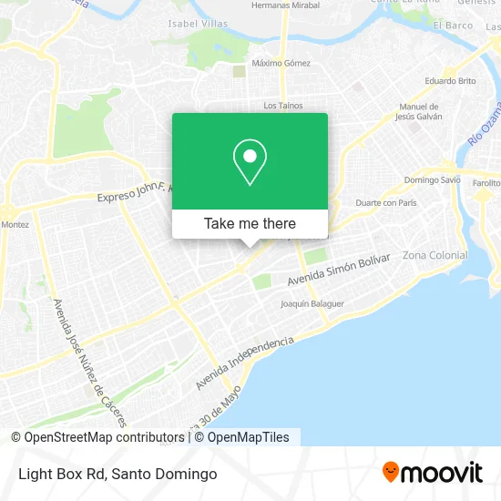 Light Box Rd map