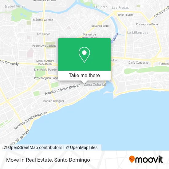 Move In Real Estate map