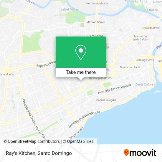 Ray's Kitchen map