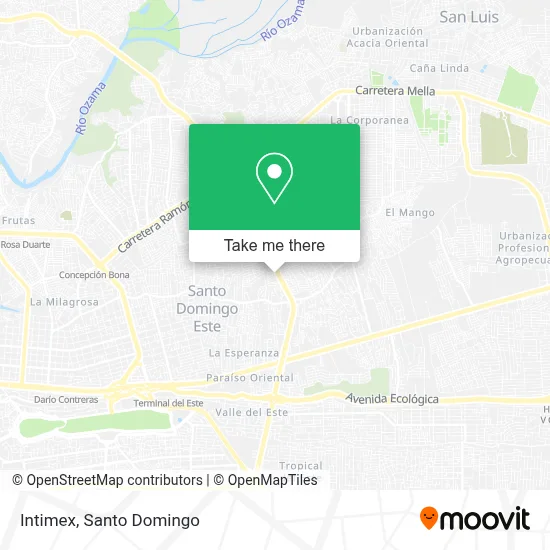 Intimex map
