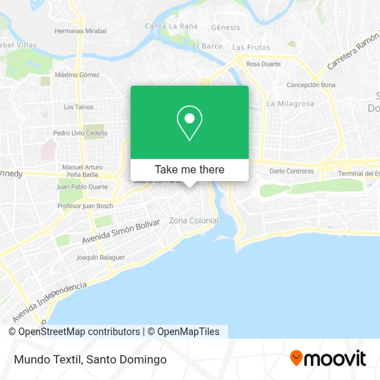 Mundo Textil map