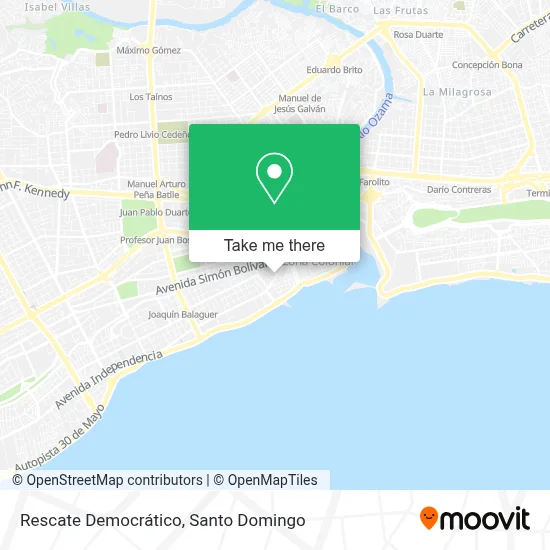 Rescate Democrático map