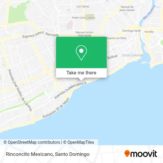 Rinconcito Mexicano map