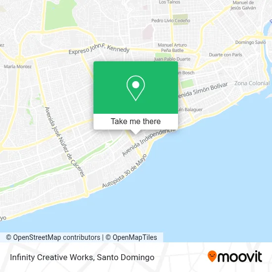 Infinity Creative Works map
