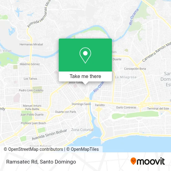 Ramsatec Rd map