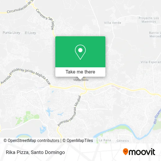 Rika Pizza map