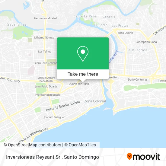 Inversioness Reysant Srl map