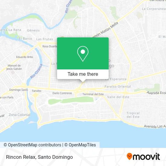 Rincon Relax map