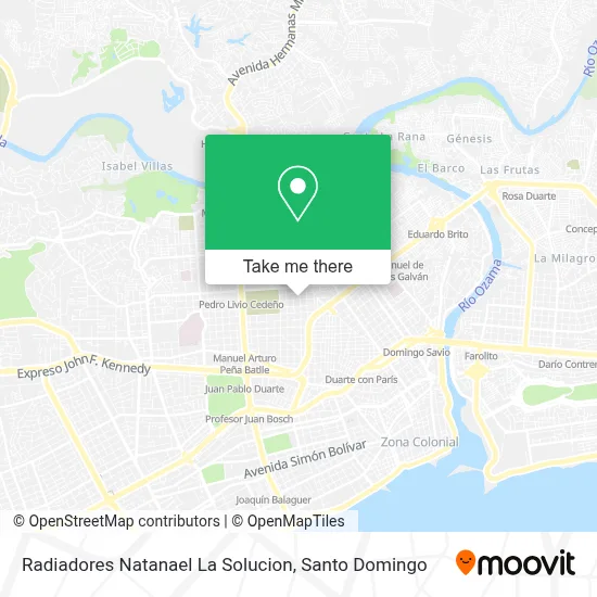 Radiadores Natanael La Solucion map