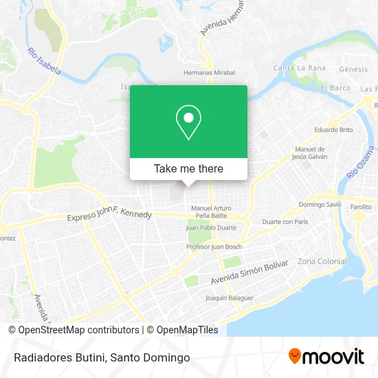 Radiadores Butini map