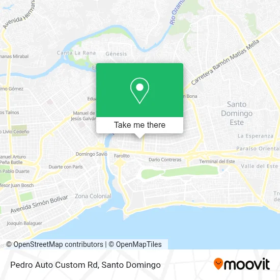 Pedro Auto Custom Rd map