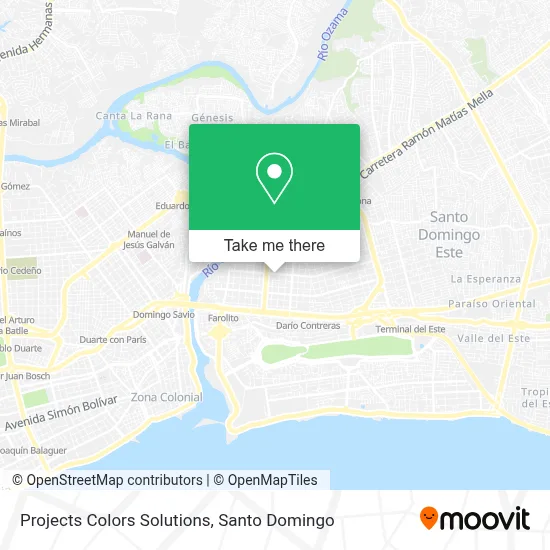 Projects Colors Solutions map