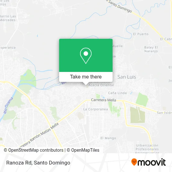 Ranoza Rd map