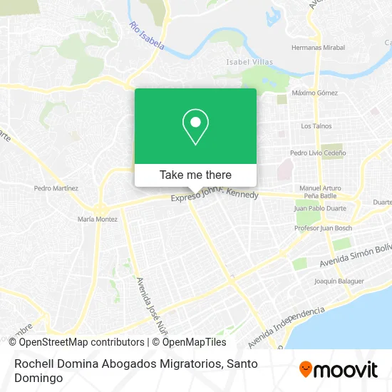 Rochell Domina Abogados Migratorios map