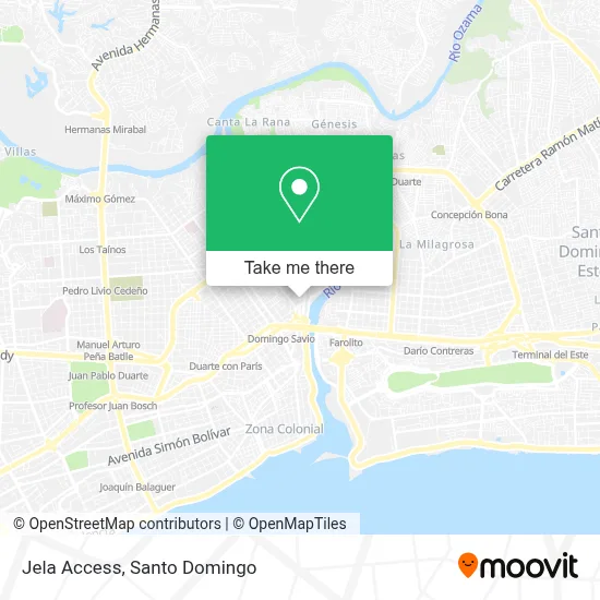 Jela Access map