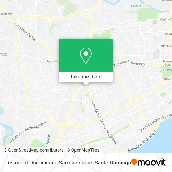 Rising Fit Dominicana San Geronimo map