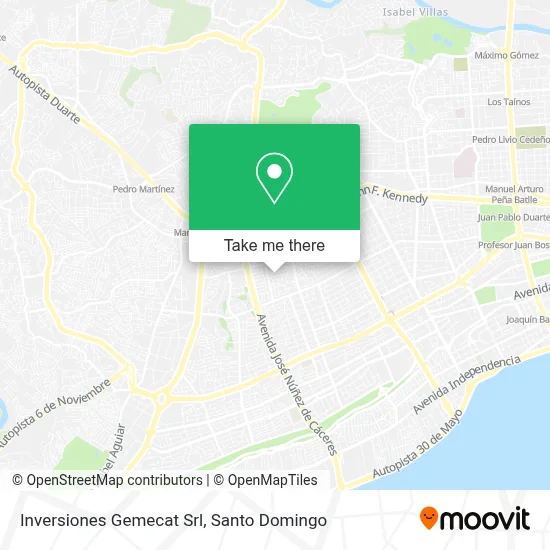 Inversiones Gemecat Srl map