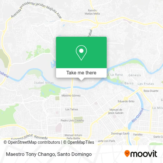 Maestro Tony Chango map