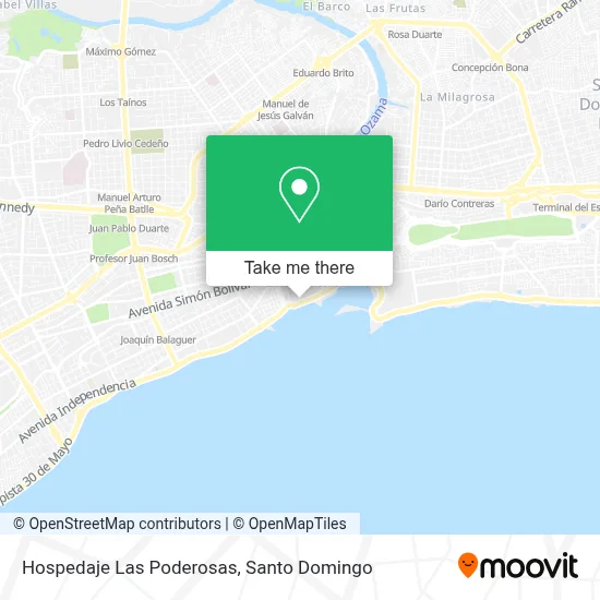 Hospedaje Las Poderosas map