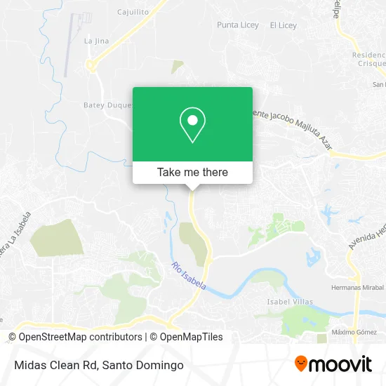 Midas Clean Rd map
