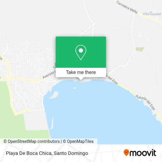 Playa De Boca Chica map