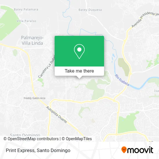 Print Express map