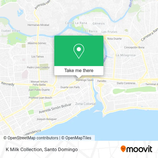 K Milk Collection map