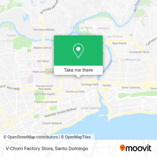V-Chom Factory Store map