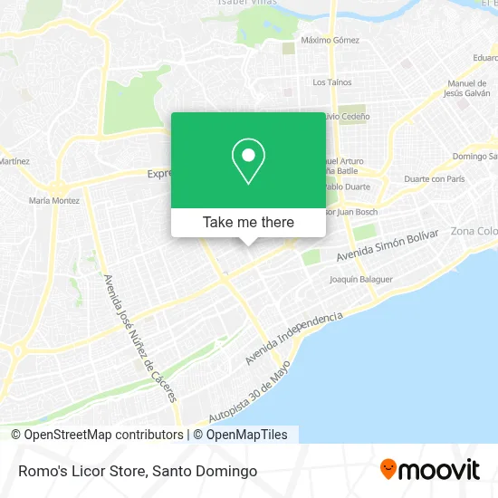 Romo's Licor Store map