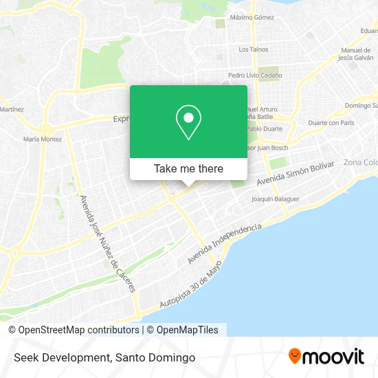 Seek Development map