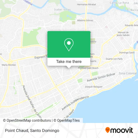 Point Chaud map