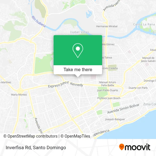 Inverfisa Rd map