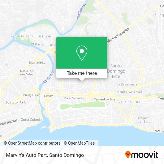Marvin's Auto Part map