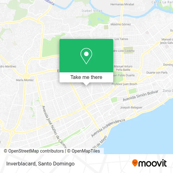 Inverblacard map