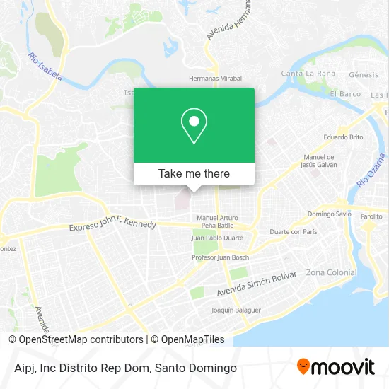 Aipj, Inc Distrito Rep Dom map
