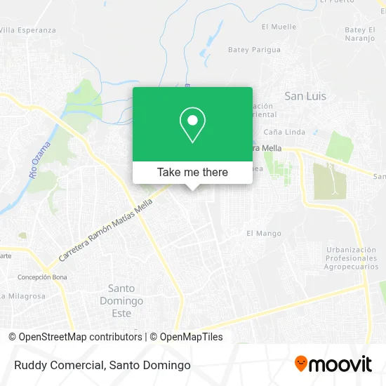 Ruddy Comercial map