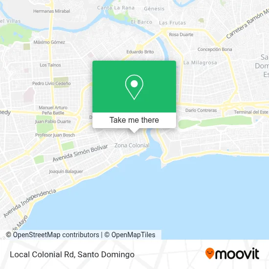Local Colonial Rd map
