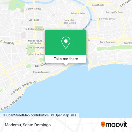 Modemu map