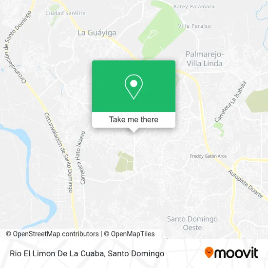 Rio El Limon De La Cuaba map