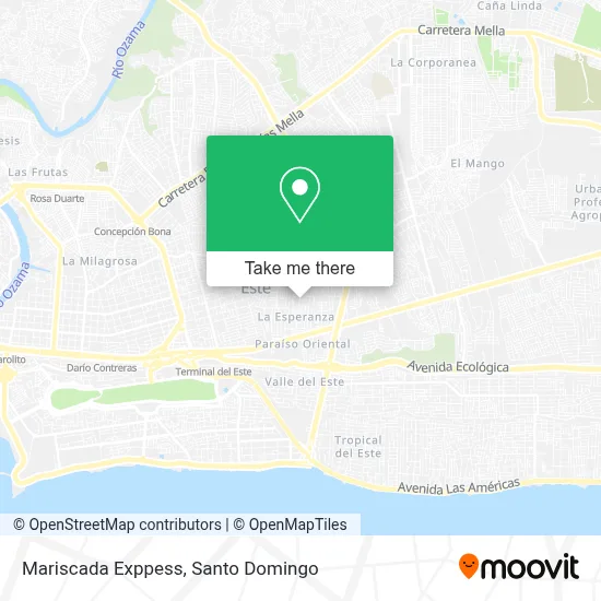 Mariscada Exppess map
