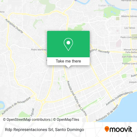 Rdp Representaciones Srl map