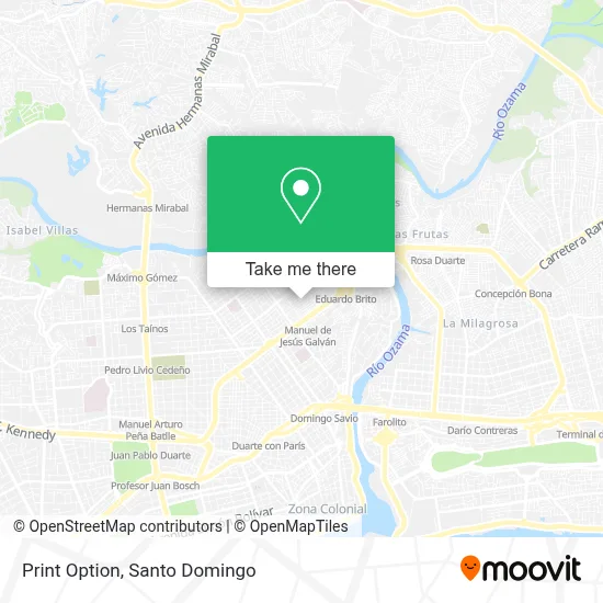 Print Option map